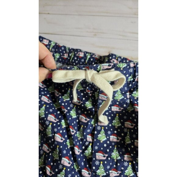 Vineyard Vines Pajama Pants Santa Whale Print Lounge Pants Mens Large 34wx30L - Picture 4 of 9